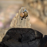 Bronze coin earrings