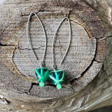 Handcrafted Czech glass beaded earrings