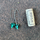 Handcrafted Czech glass beaded earrings