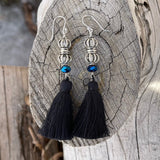Colorful tassel earrings