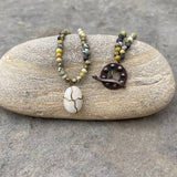 Durango Trails stone pendant necklace with green agate