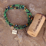 Colorado charm stretch necklace or triple wrap bracelet