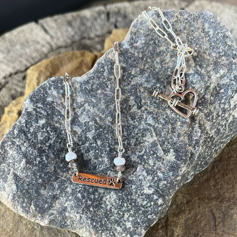 Rescued pendant necklace