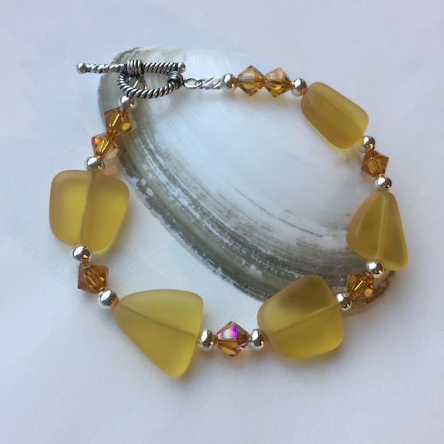 sea glass women's bracelets